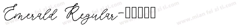 Emerald Regular字体转换